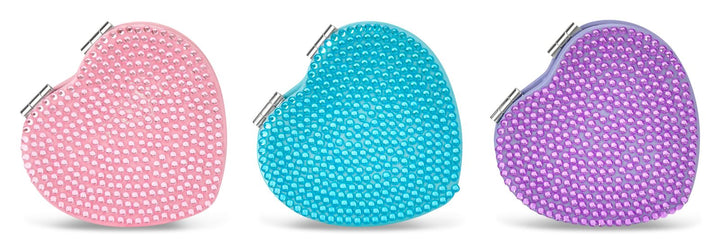 Heart Rhinestone Compact