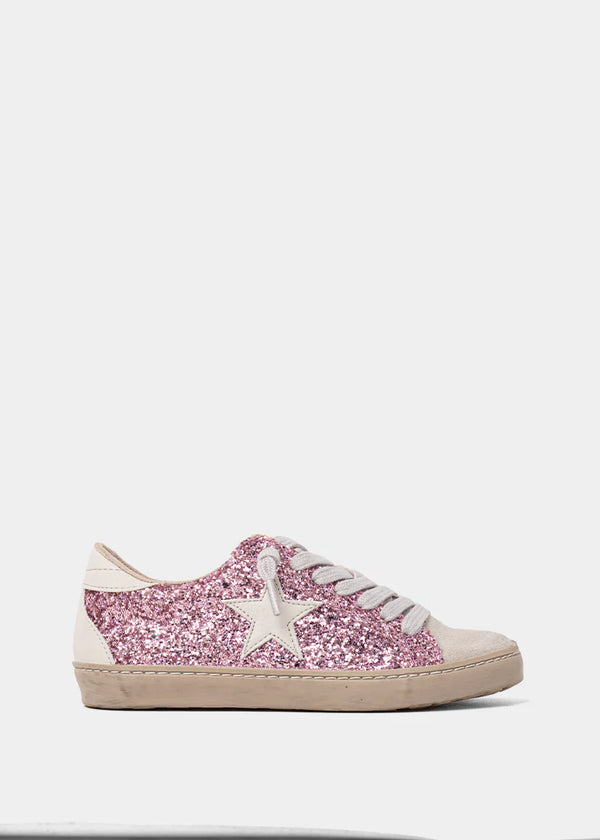 Paula Kids Sneaker | Fuchsia Glitter