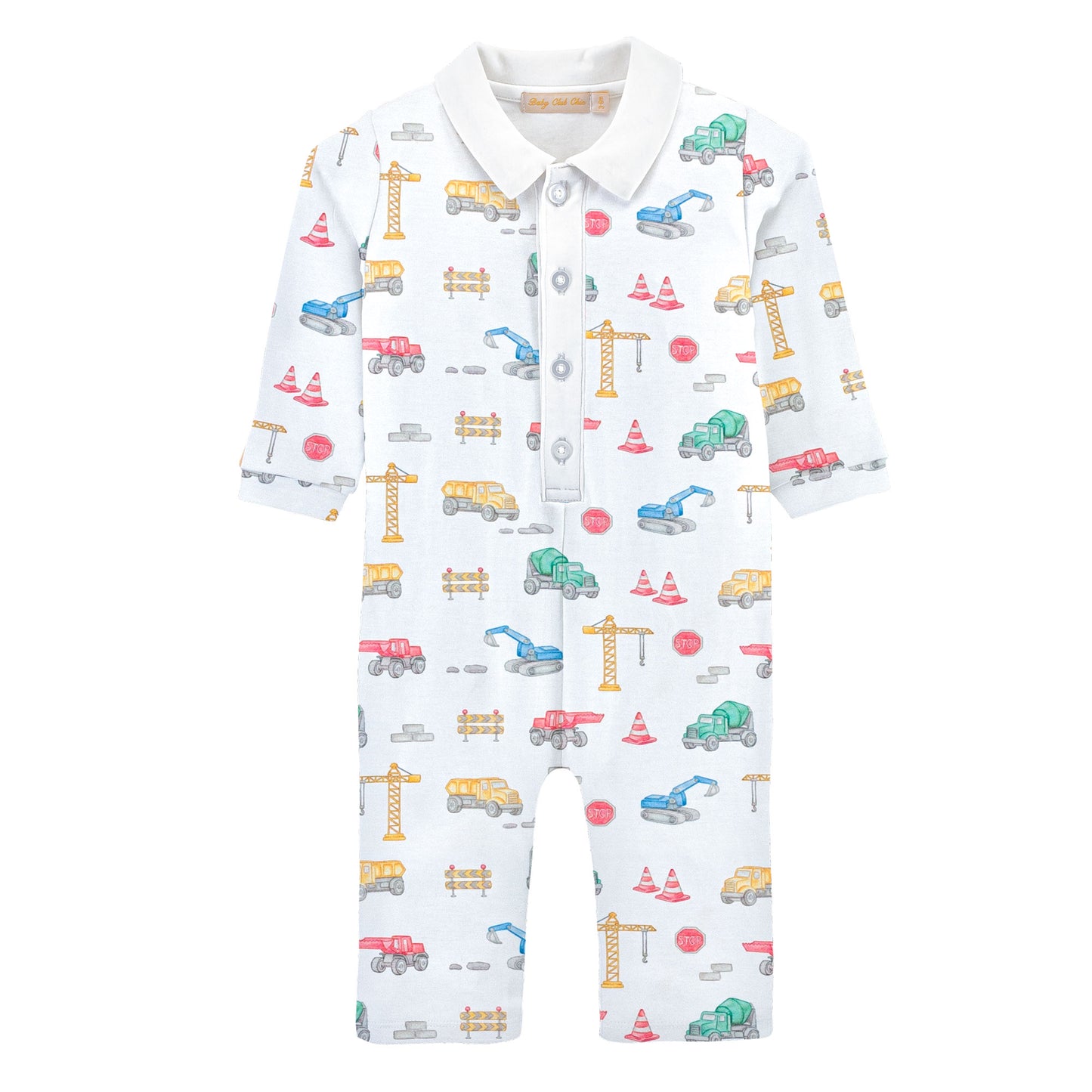 Point Collar Printed Playsuit | Building