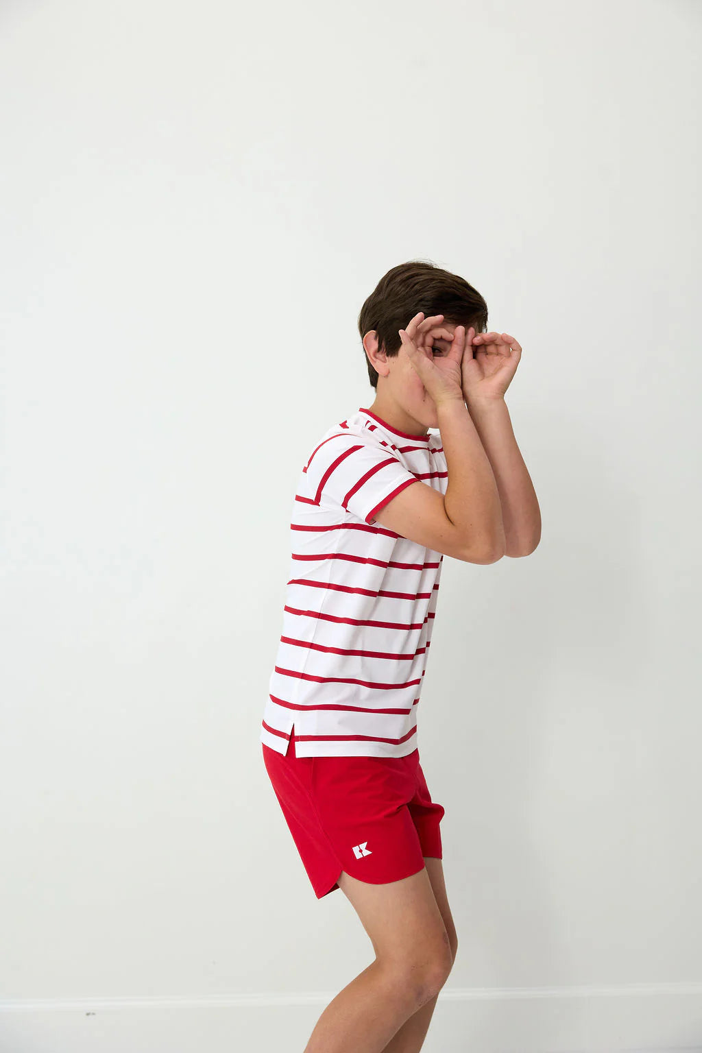 Red and White Stripe Practice Shirt
