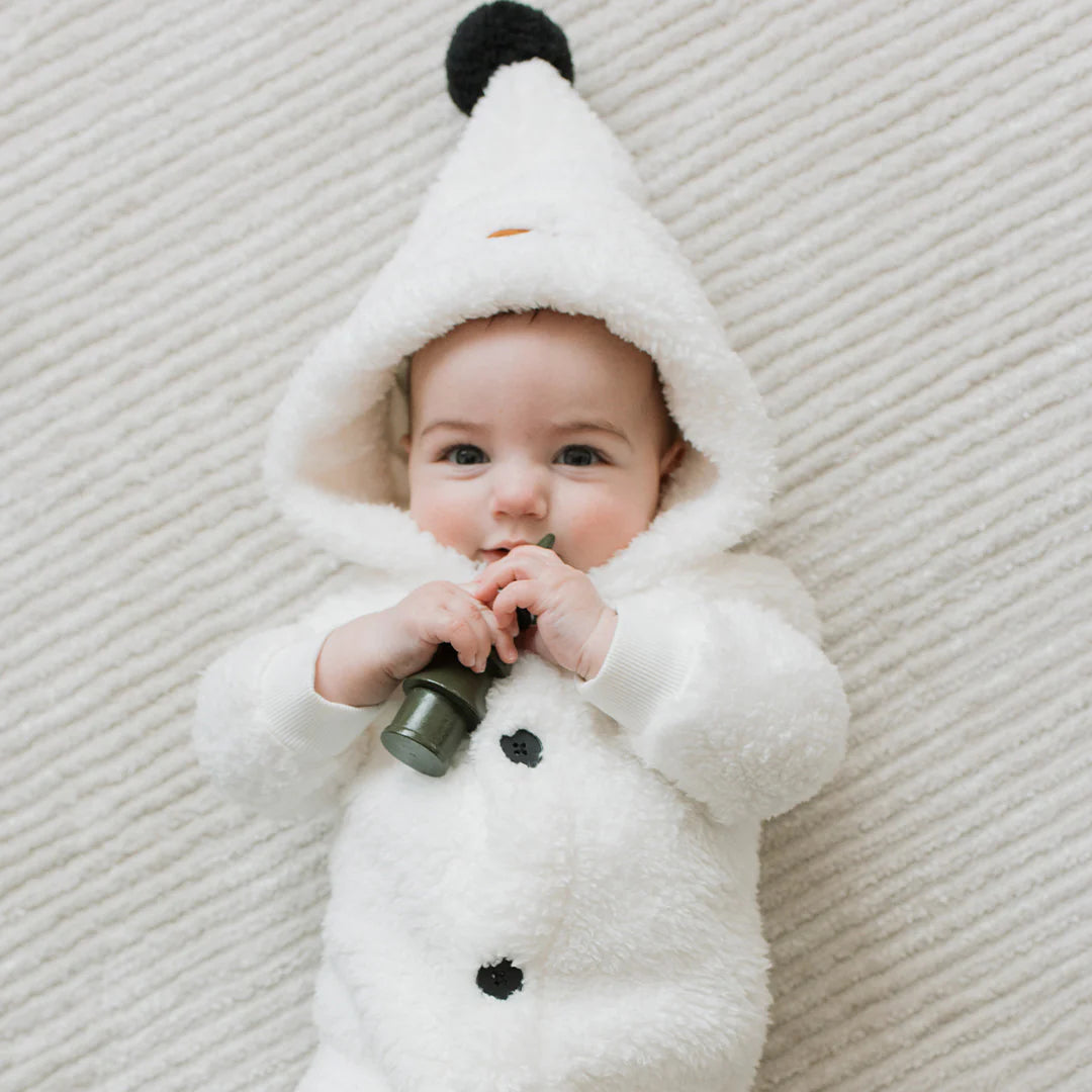 Sherpa Snowman Hooded Playsuit