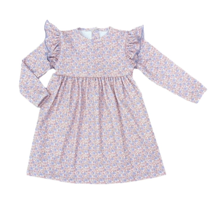 Purple Floral Knit Dress