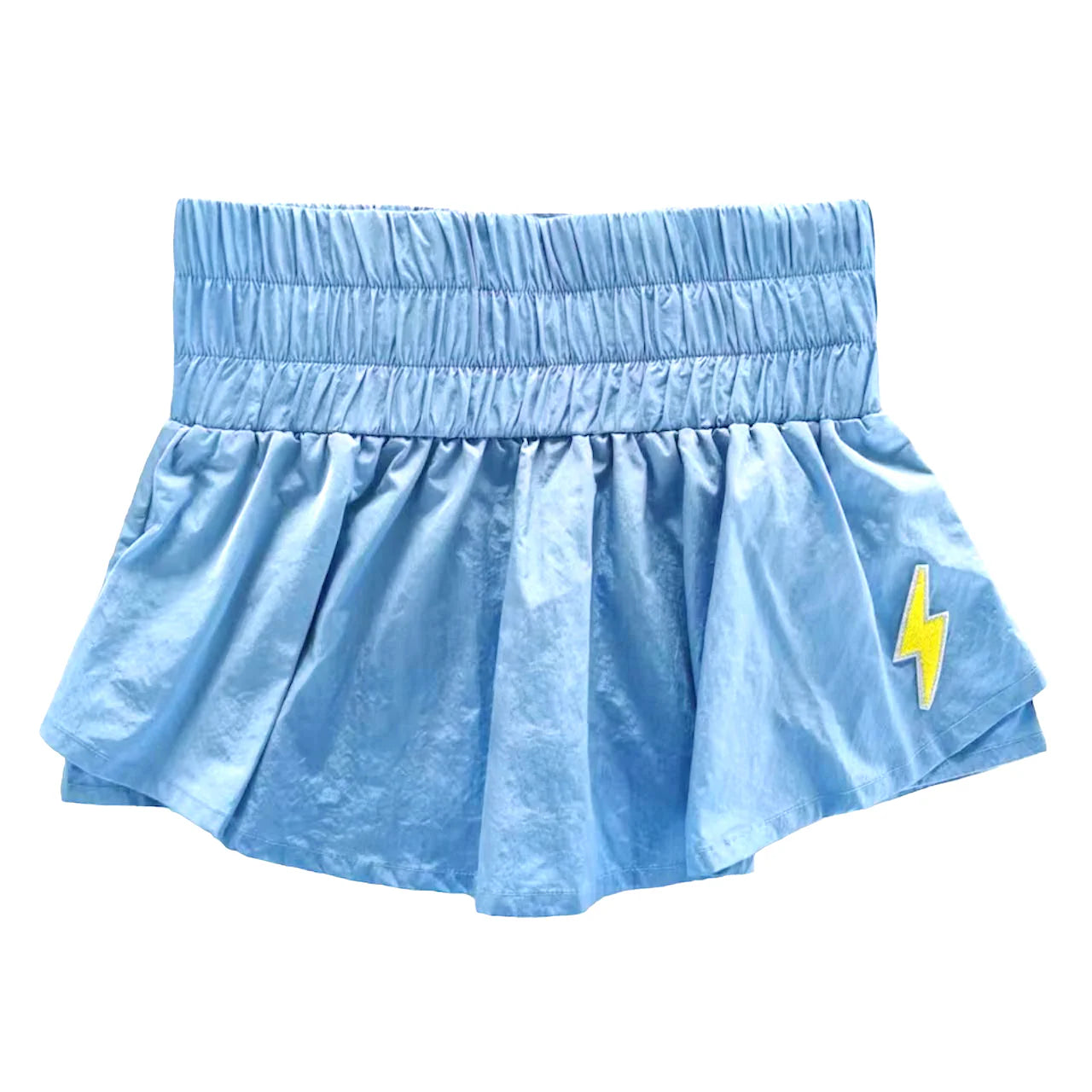 Double Layer Mini Skort | Blue Lightning