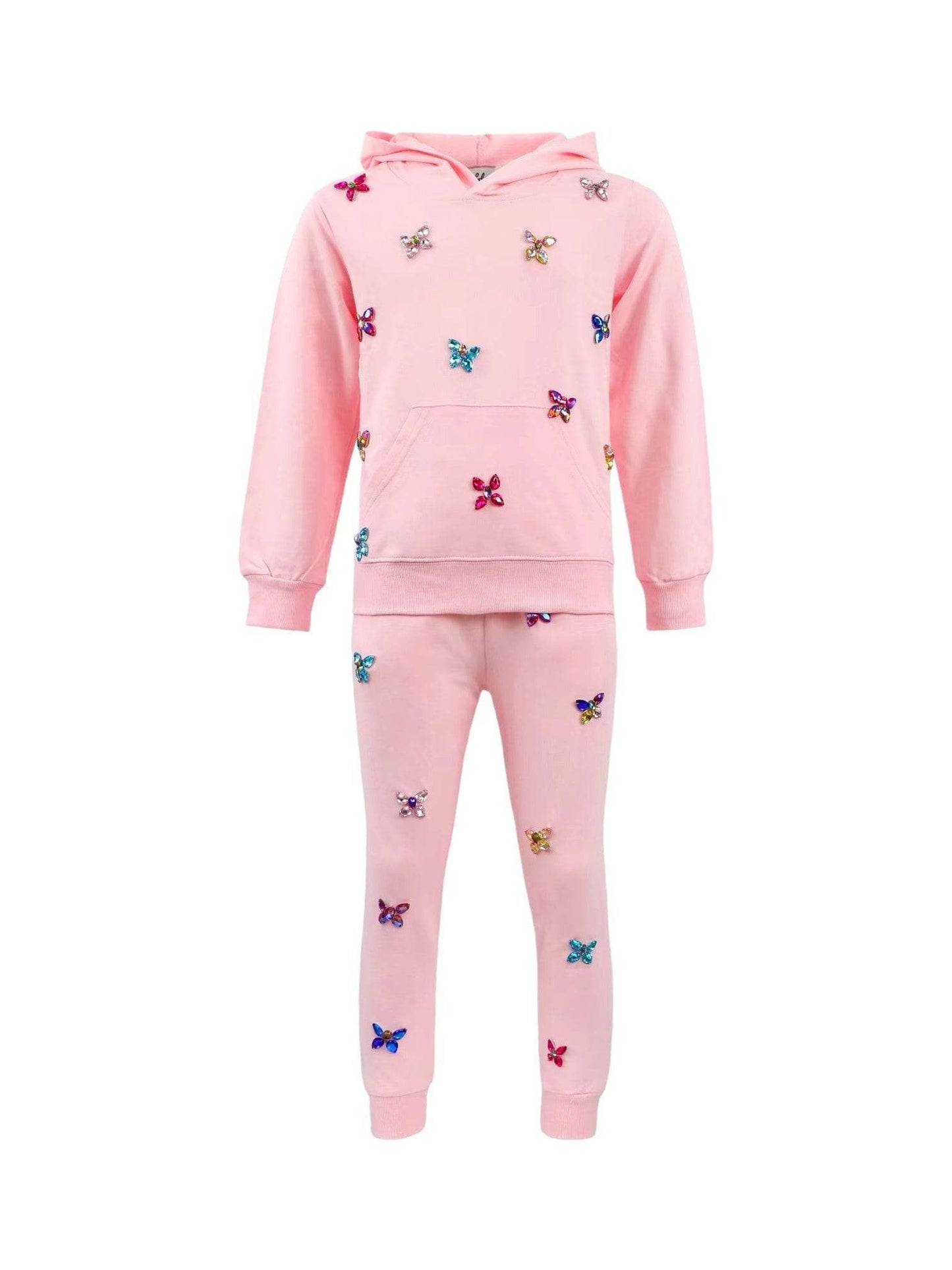 Pink Butterfly Gem Set