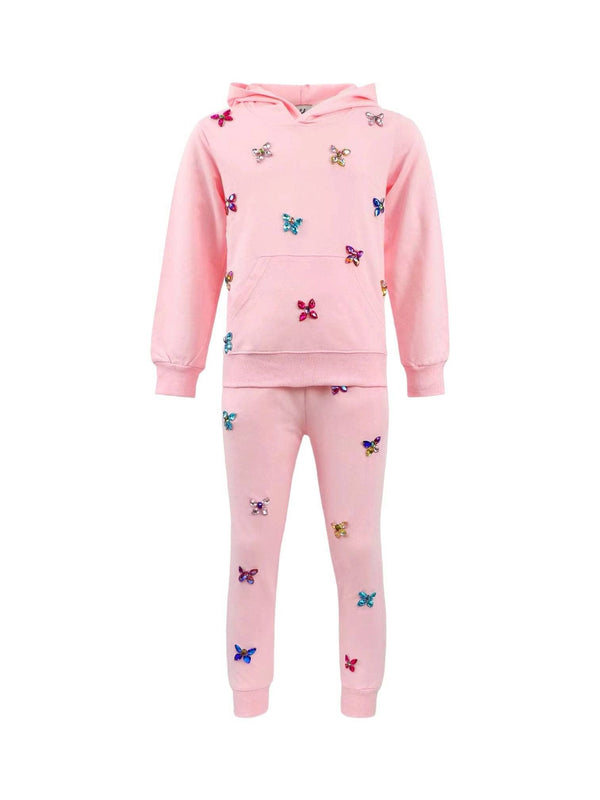 Pink Butterfly Gem Set