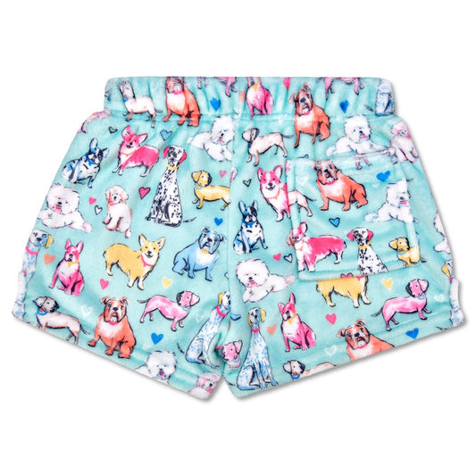 Preppy Pups Plush Shorts