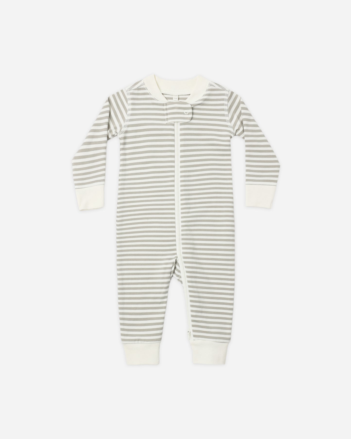 ZIP LONG SLEEVE SLEEPER LAUREL STRIPE