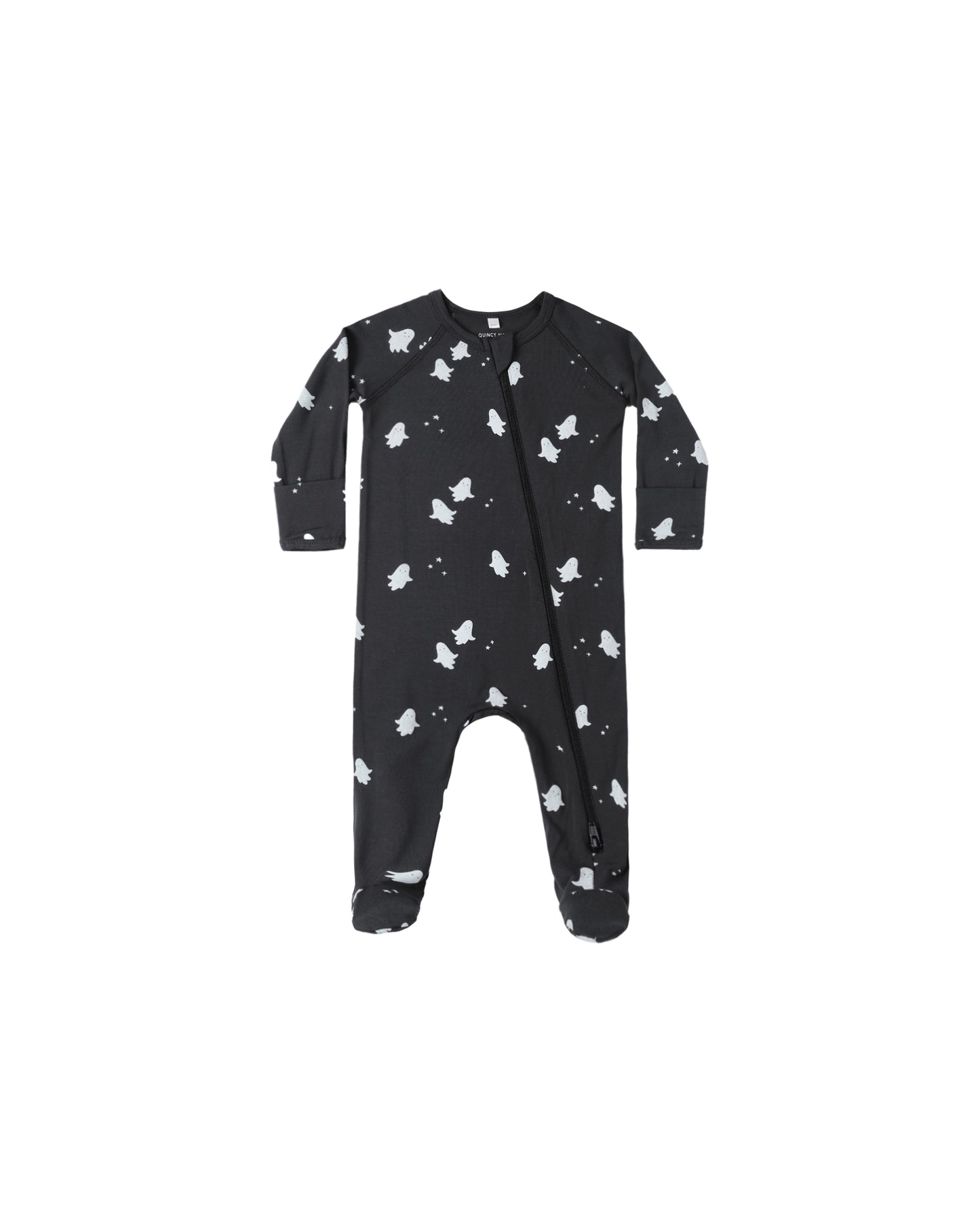 BAMBOO ZIP FOOTIE || GHOSTS