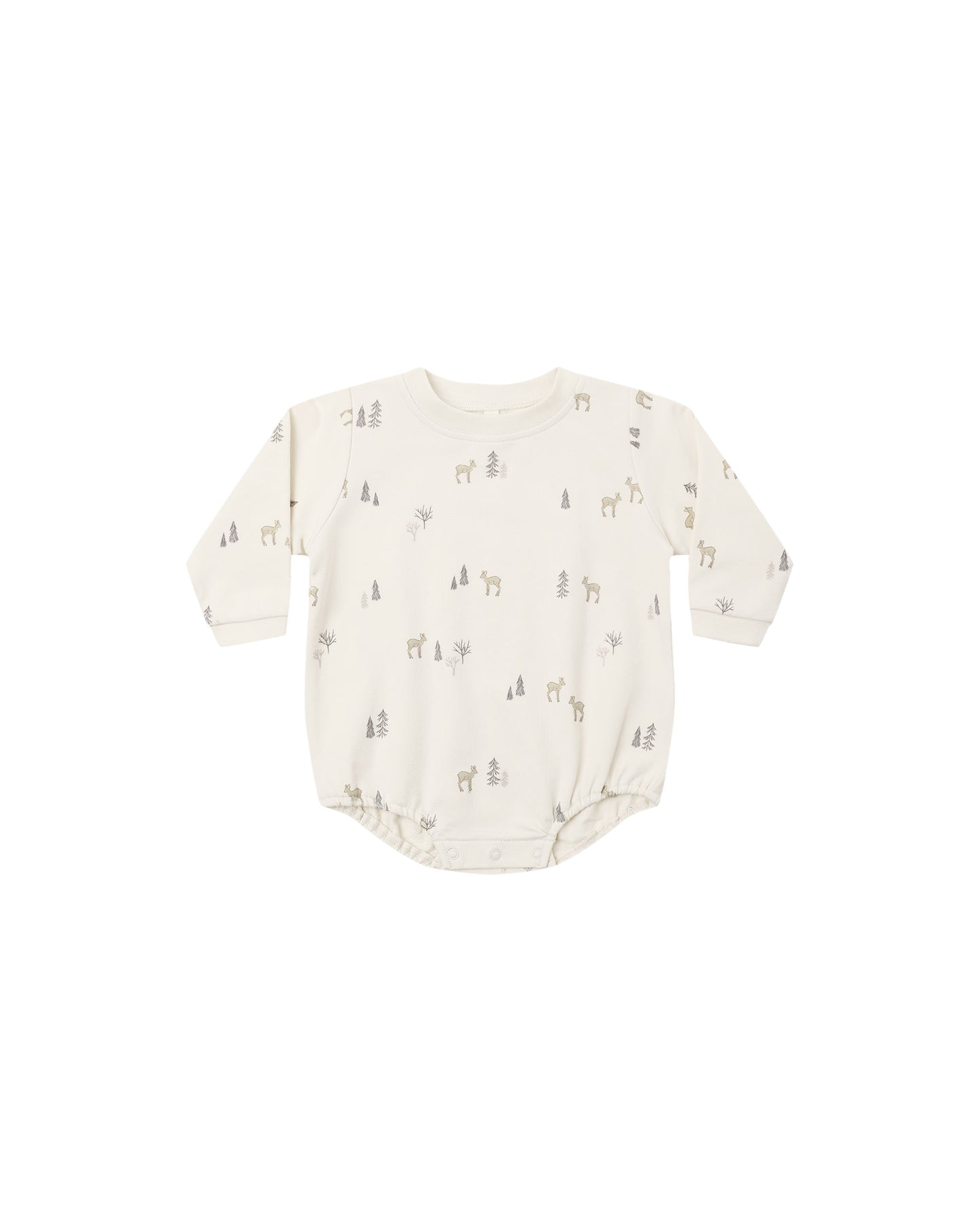 CREWNECK BUBBLE ROMPER DEER