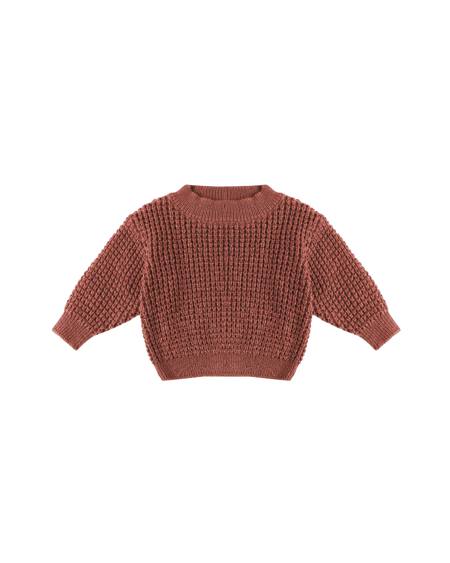 CHUNKY KNIT SWEATER || CRANBERRY