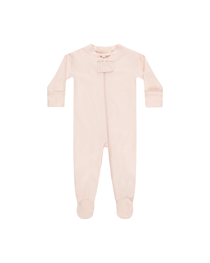 ZIP LONGSLEEVE SLEEPER FOOTIE || PETAL