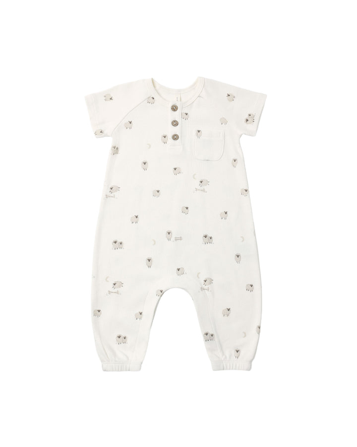 SHORT SLEEVE JUMPSUIT SHEEP