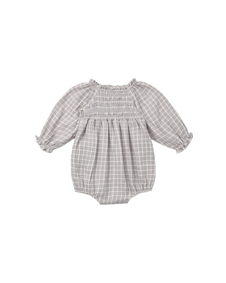 EDEN ROMPER BLUE GINGHAM