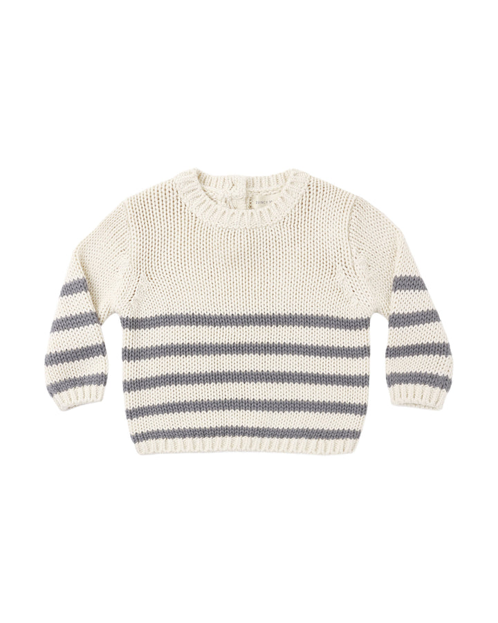 REX SWEATER SLATE STRIPE