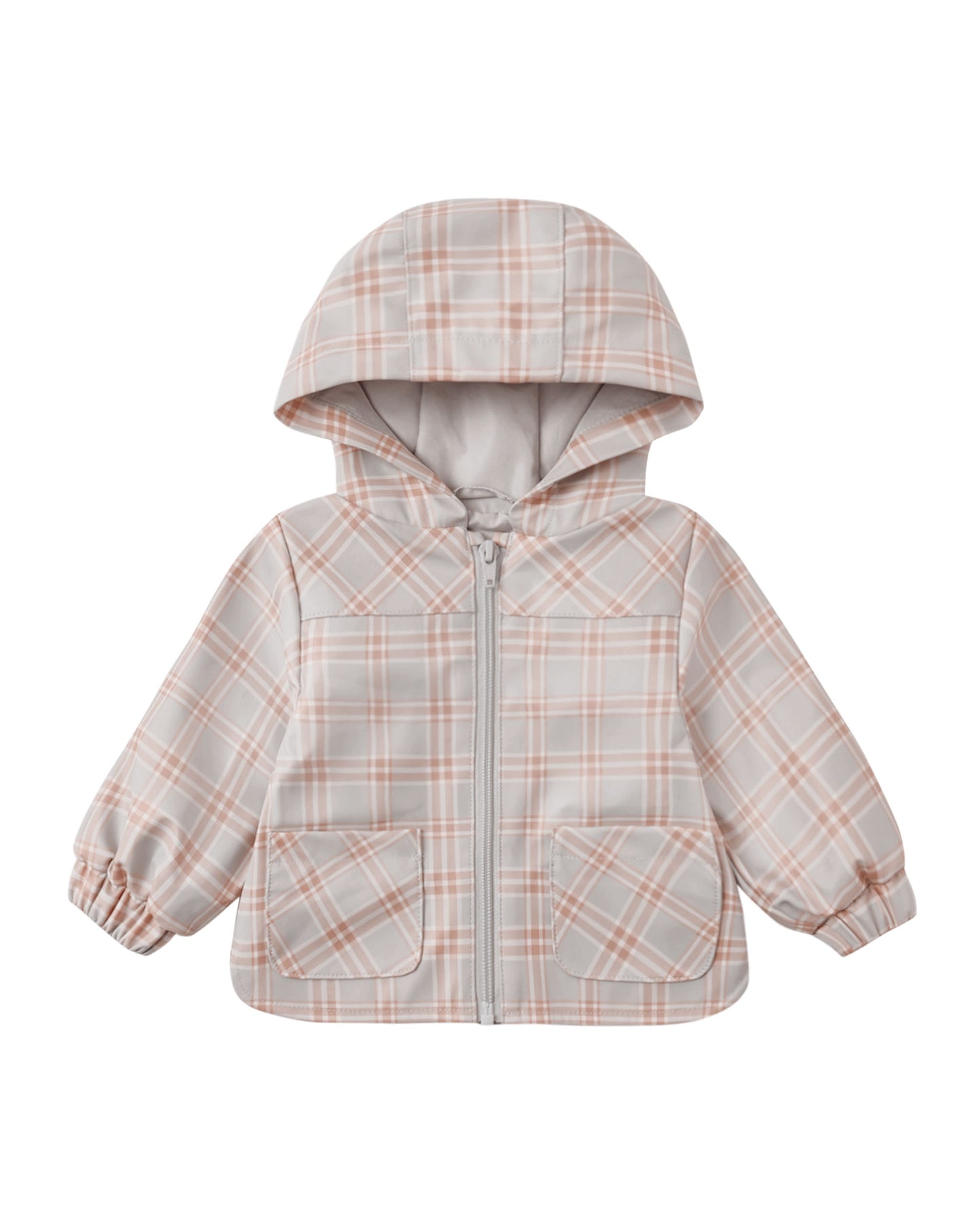 RAIN COAT BLUE PLAID