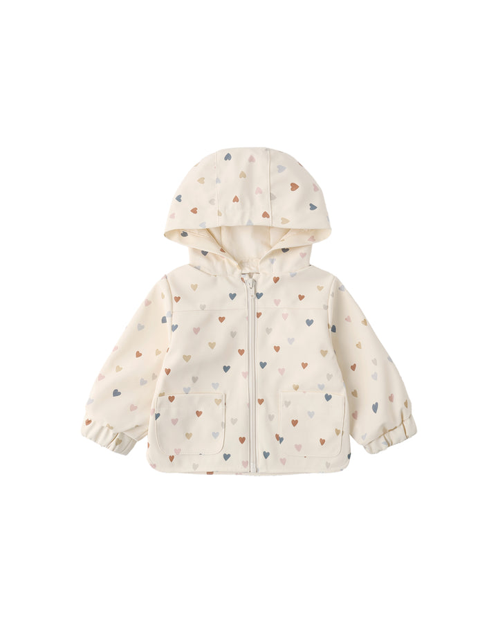 RAIN COAT CONFETTI HEART SMALL