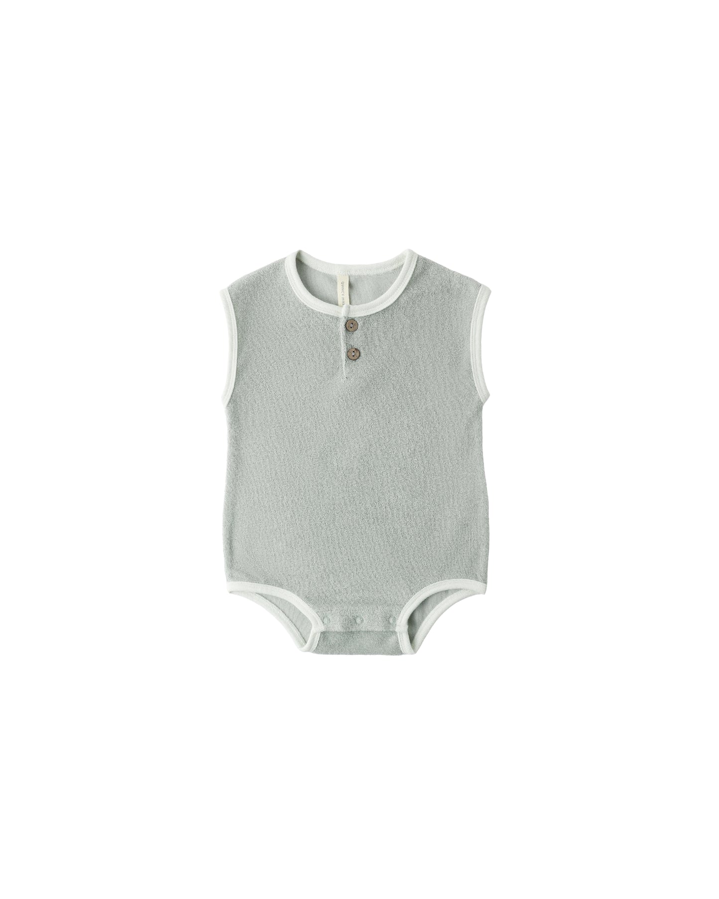 TERRY CLOTH ROMPER SAGE