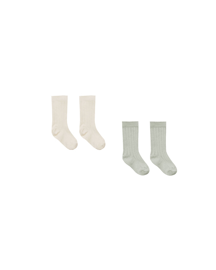 SOCK SET NATURAL, SAGE