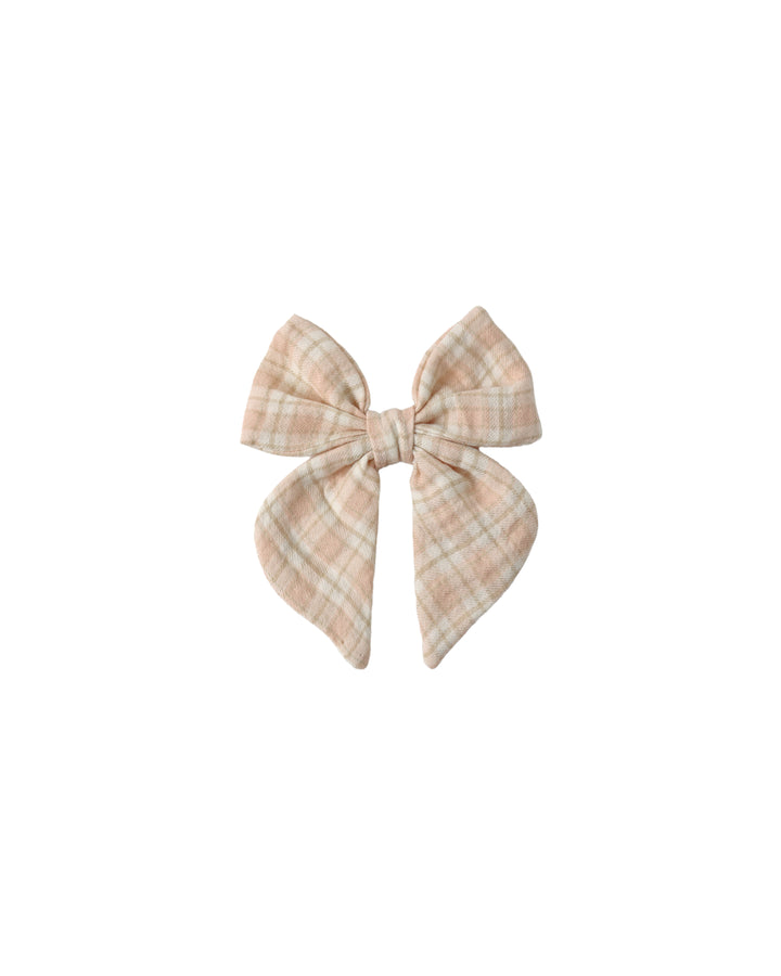 BOW PINK PLAID