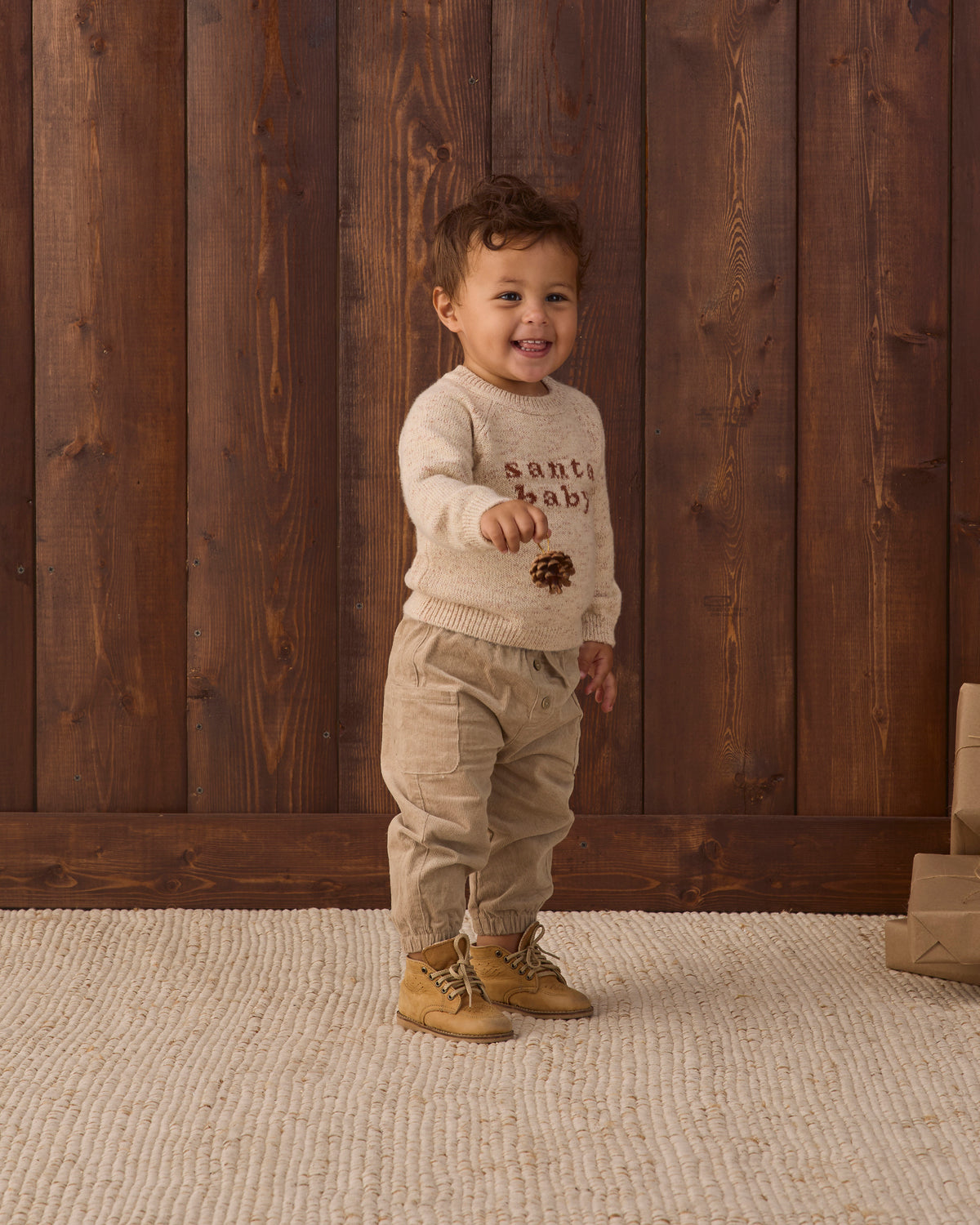 KNIT SWEATER SANTA BABY