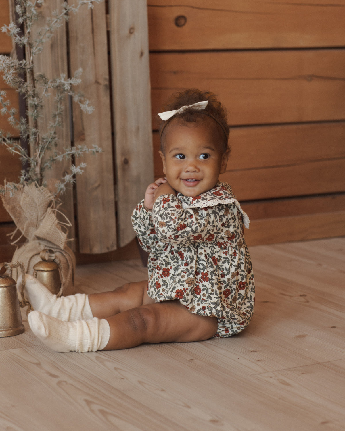 FERN ROMPER HOLIDAY FLORAL