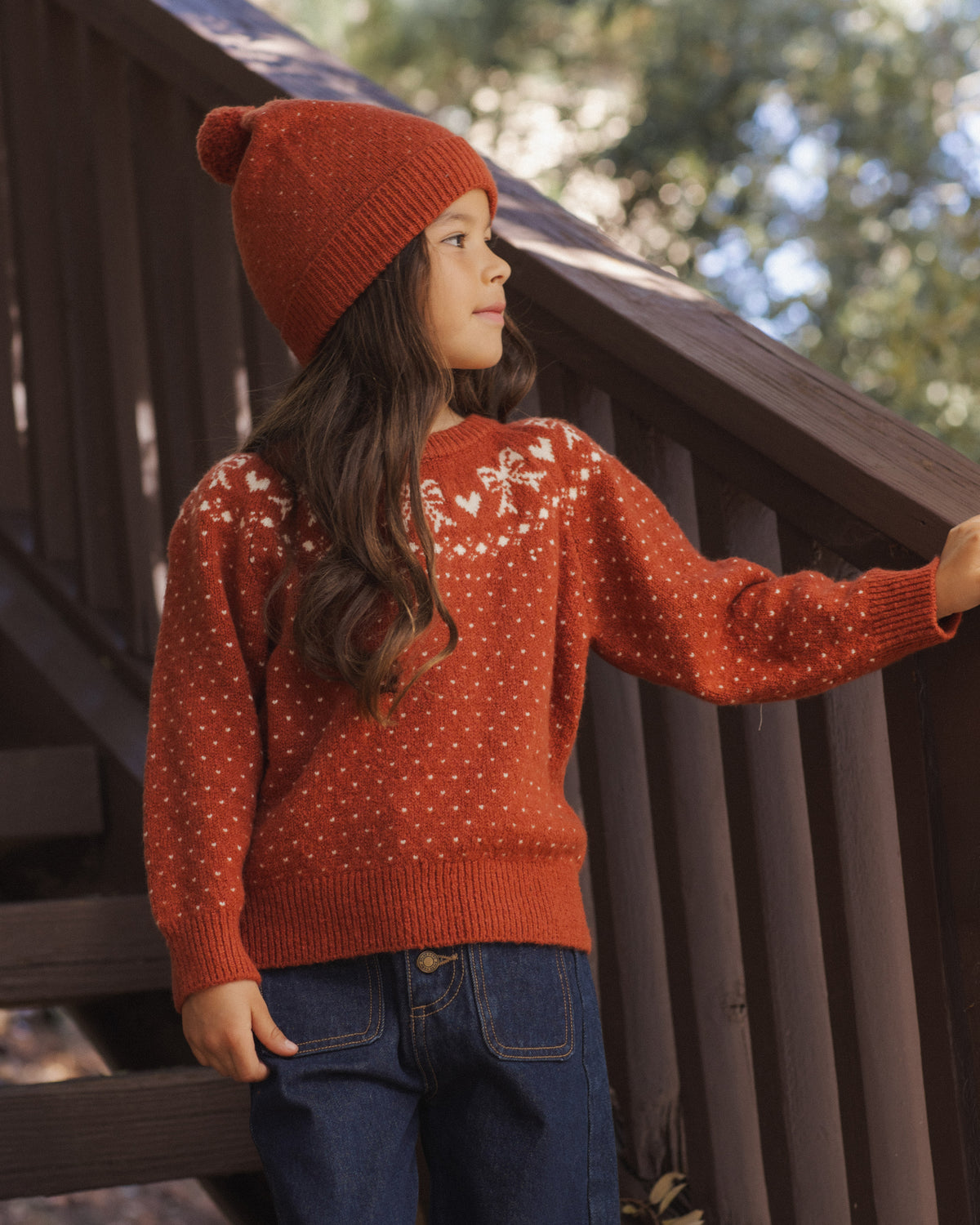 FAIR ISLE SWEATER RUBY