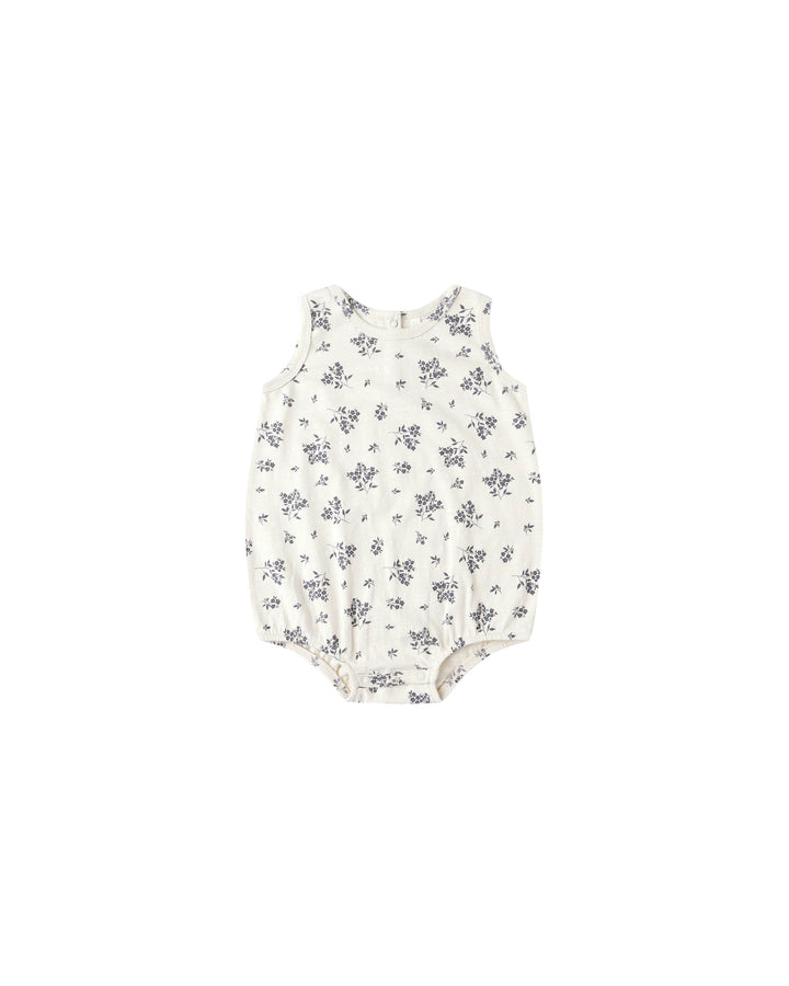 BUBBLE ONESIE || BLUE FLORAL