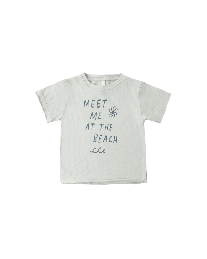 RAW EDGE TEE MEET ME AT THE BEACH