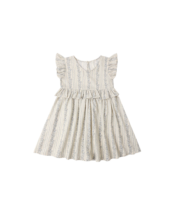 BRIELLE DRESS BLUE FLORAL