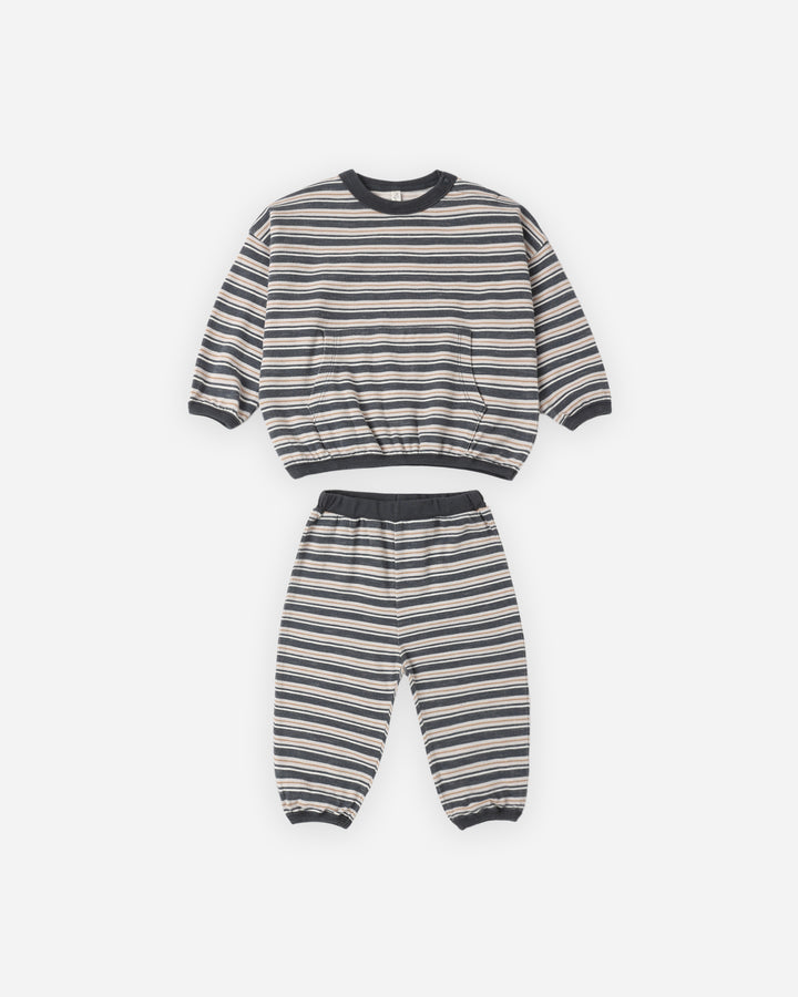 RELAXED SET BLUE STRIPE