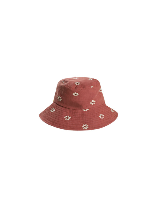 BUCKET HAT || EMBROIDERED DAISY