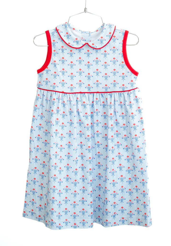 Patriotic Floral Libby Dress
