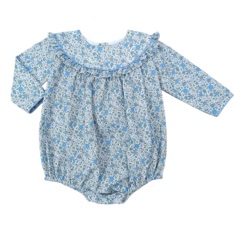 French Blue Floral Bubble