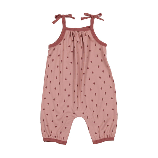 Ribbed Berry Baby Romper | Mauve