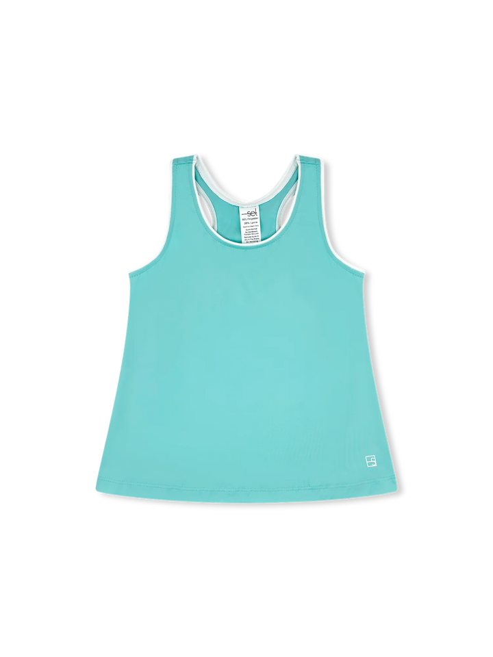 Riley Tank | Turquoise, Pure Coconut