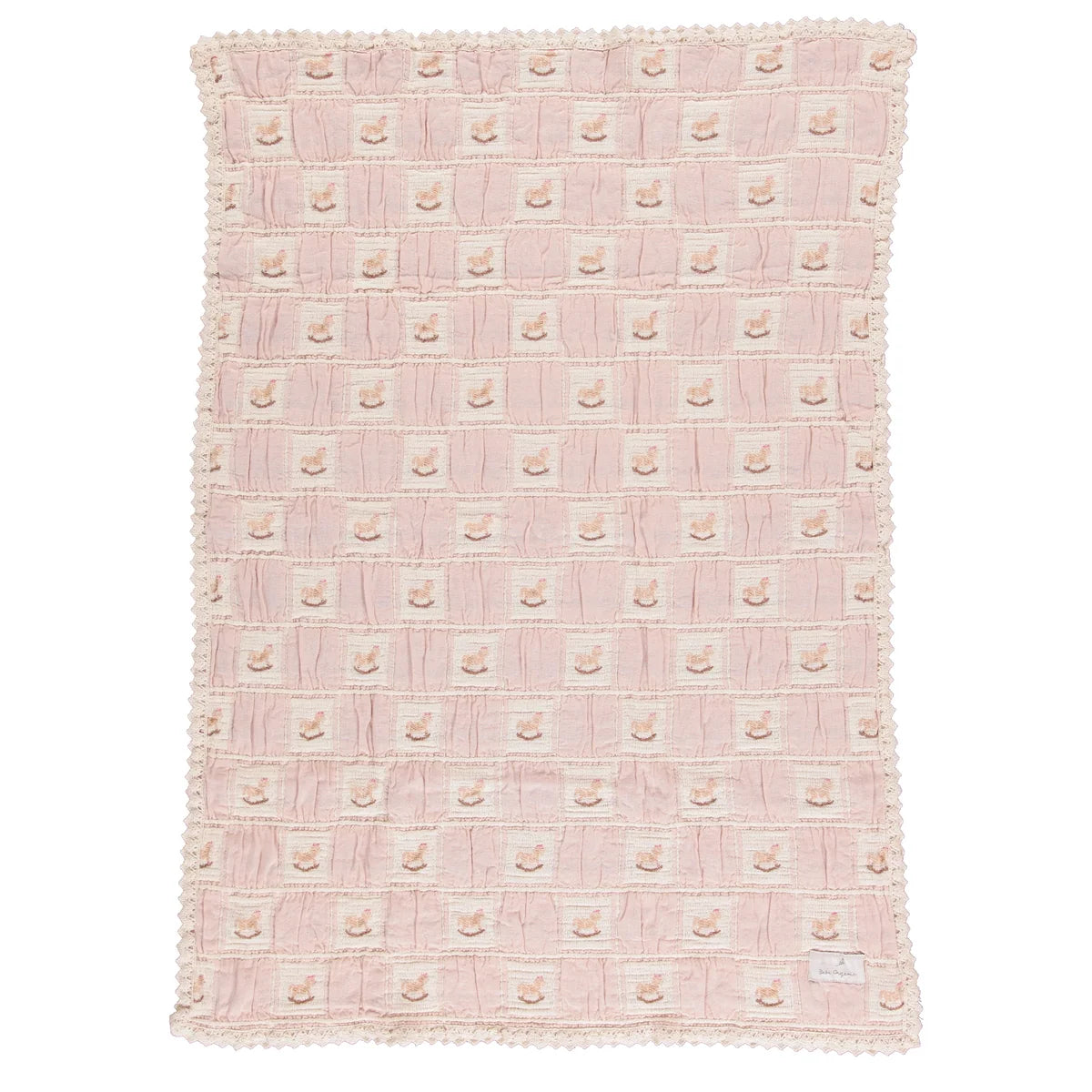 Rocking Horse Blanket | Mauve Horse Patchwork