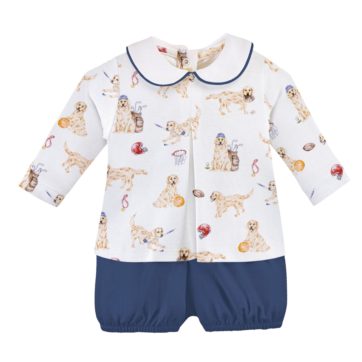 Golden League Printed Pima Diaper Set