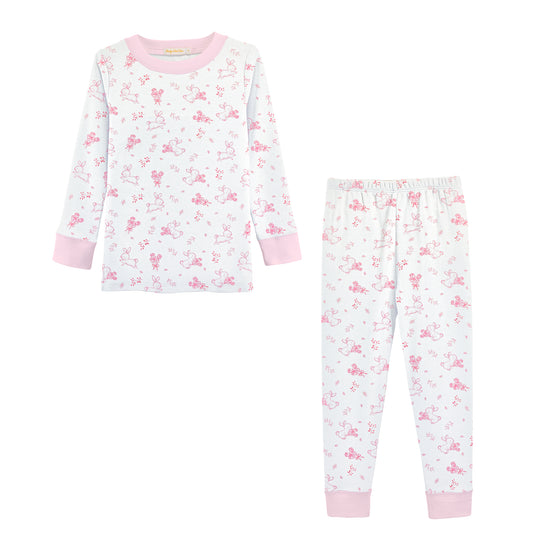 Pajama Set | Pink Baby Bunnies