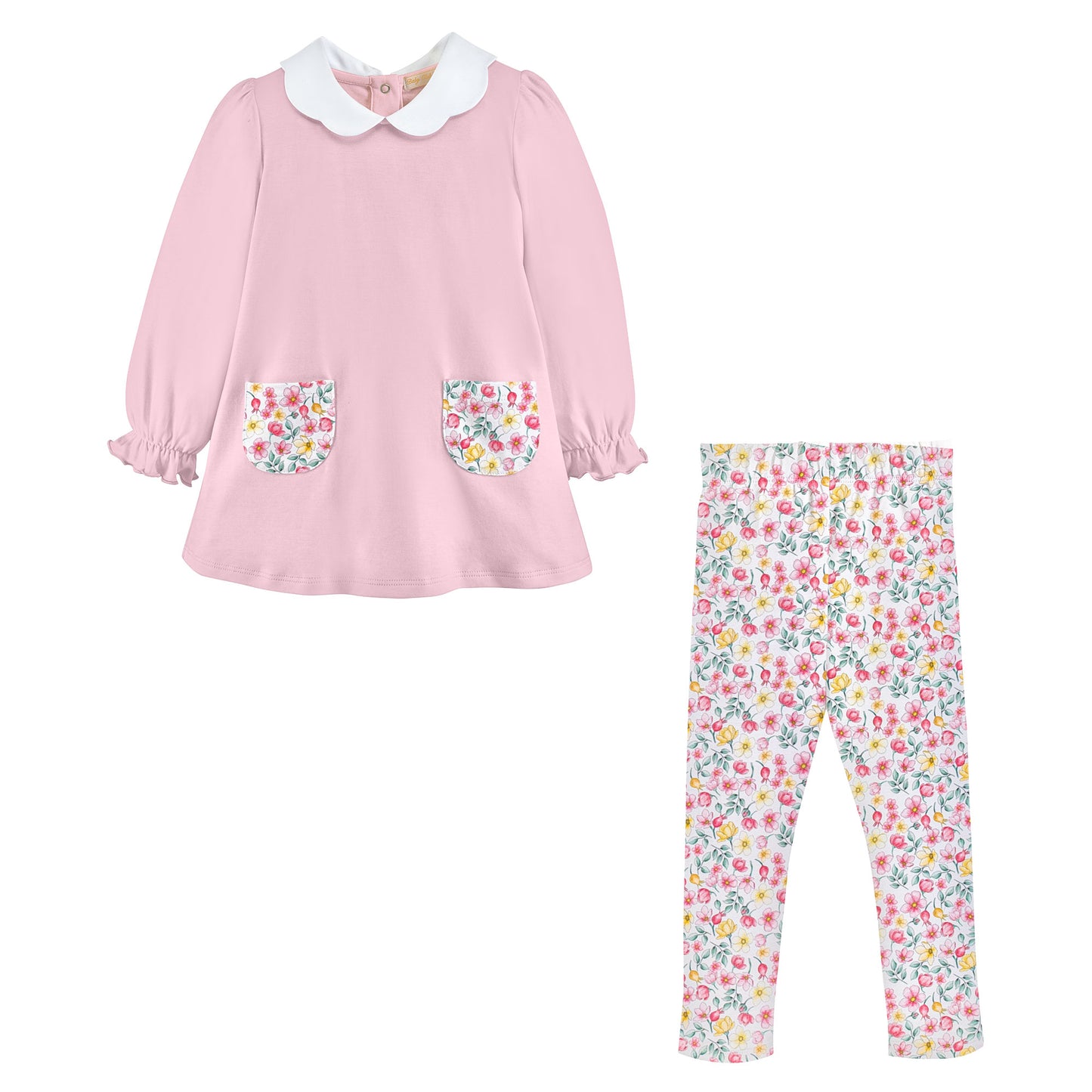 Scalloped Leggings Set | Field Flowers