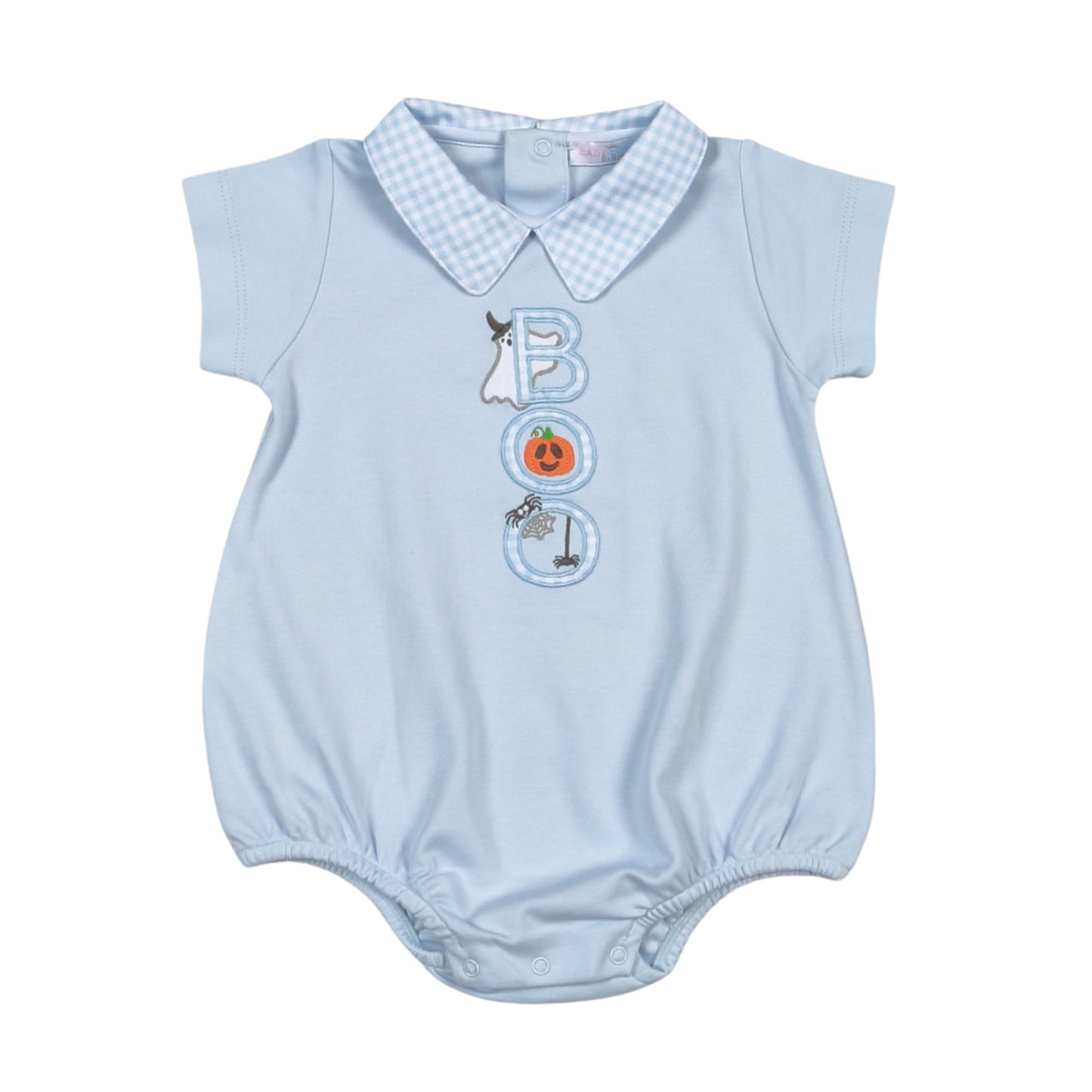 Spooky Pima Applique Bubble | Blue
