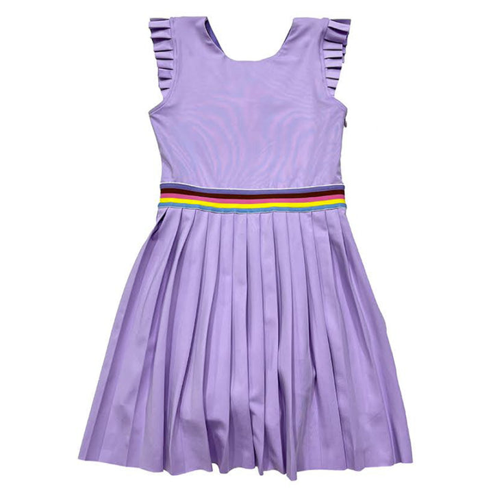 Rainbow Trim Tennis Dress | Lavender