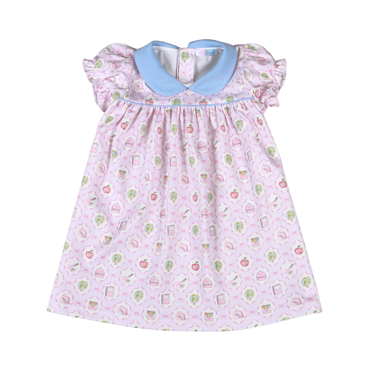 School Time Scallop Collar Dress