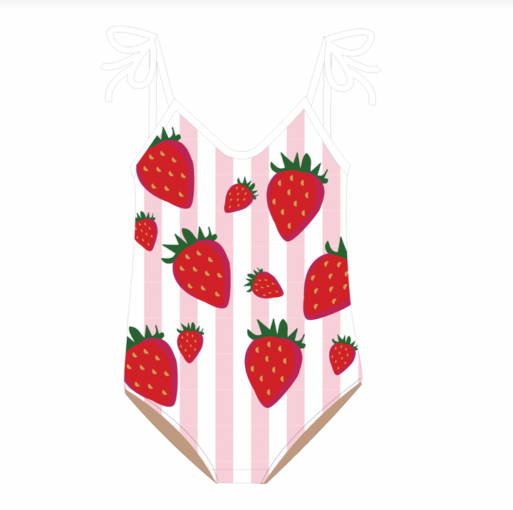 Summer Strawberry sequin one piece