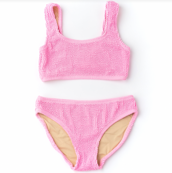 crinkle bikini | pink