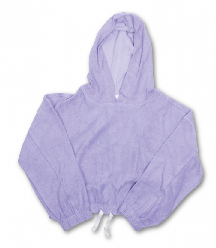 terry hoodie | purple