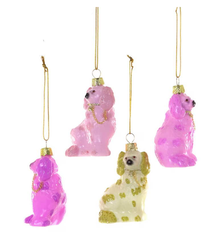 Staffordshire Dog Ornament | Neon Assorted