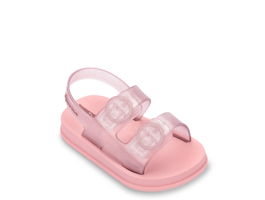 Follow Sandal | Pink Glitter