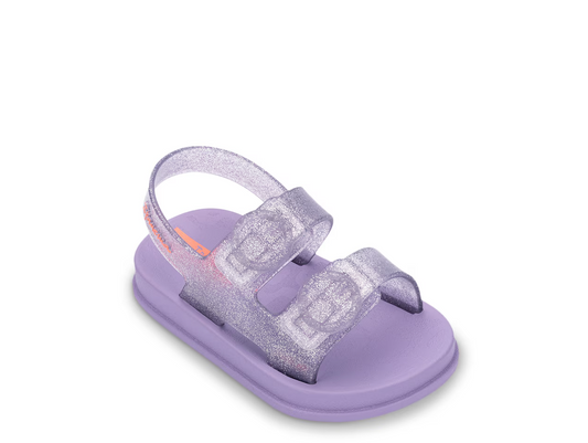 Follow Sandal | Purple Glitter