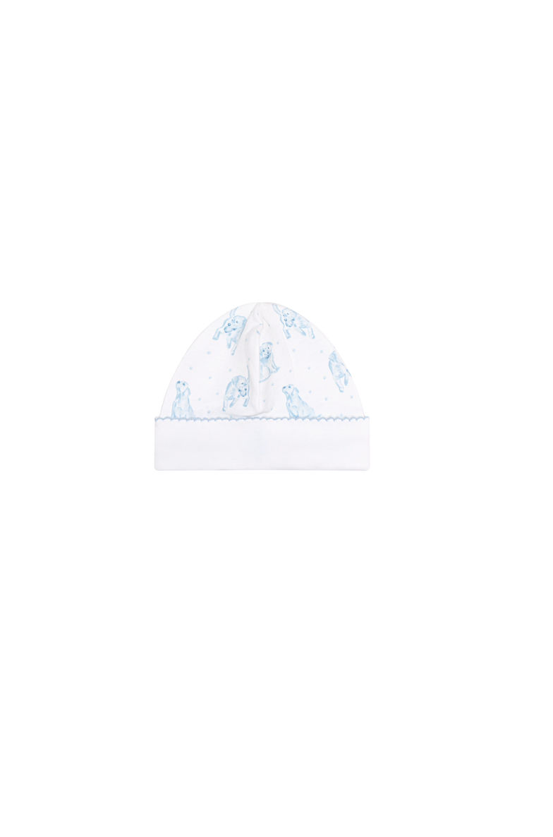 Print Hat | Blue Puppy Love