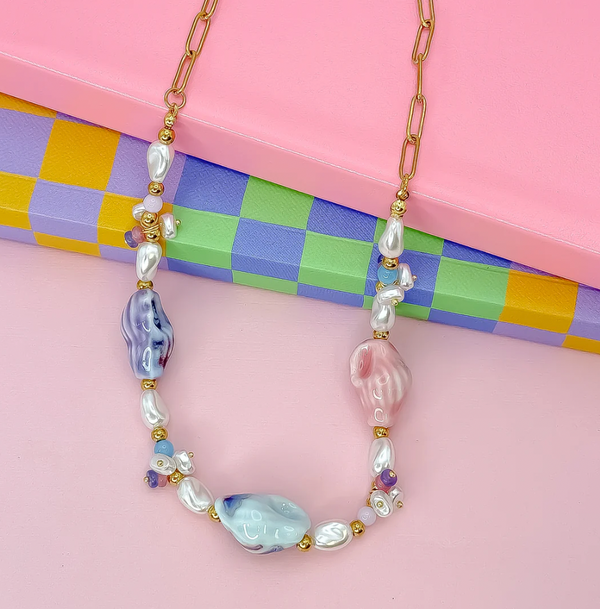 Santorini Beaded Necklace